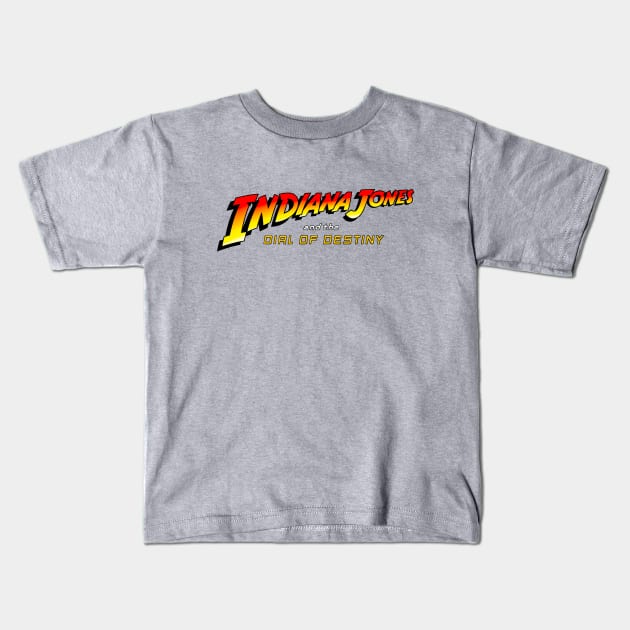Indiana Jones and the dial of destiny Kids T-Shirt by Buff Geeks Art
